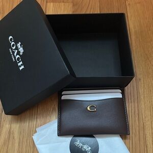 Coach Brown Leather Essential Card Case
